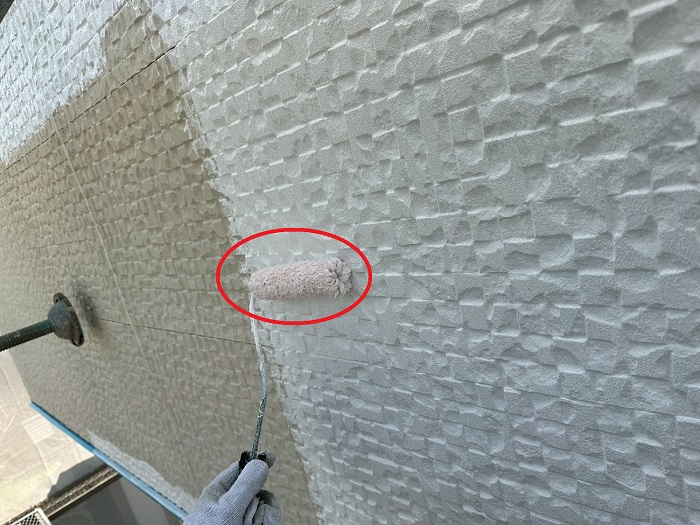 外壁下塗り完了