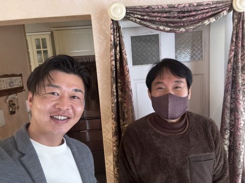 お客様との写真