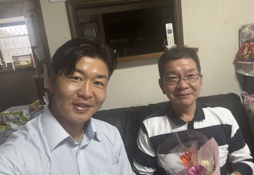 お客様との写真