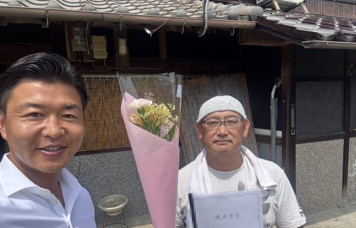 お客様との写真