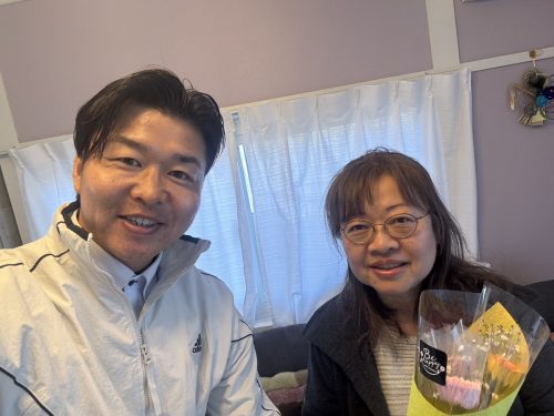 お客様との写真