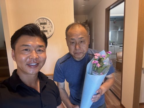 お客様との写真