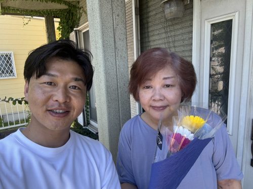 お客様との写真