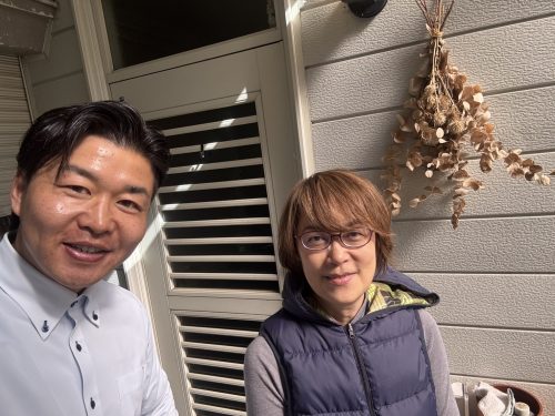 お客様との写真