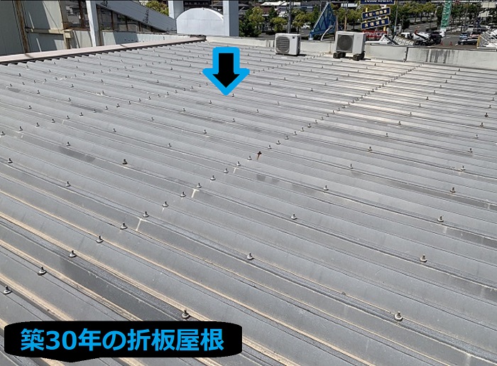 築30年の折板屋根