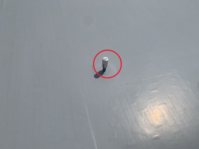 脱気筒も正常に機能している様子