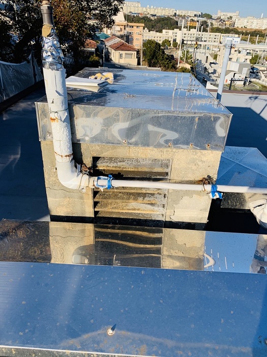 神戸市北区で雨漏り修繕を行う煙突