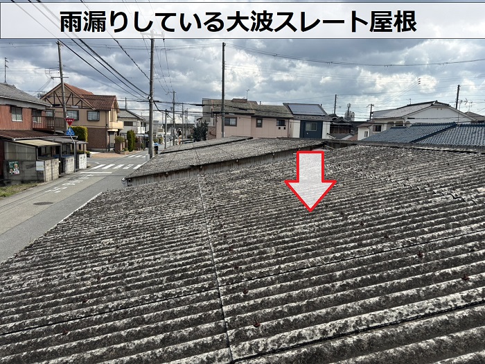 姫路市でシャッター付きガレージの無料点検を行う大波スレート