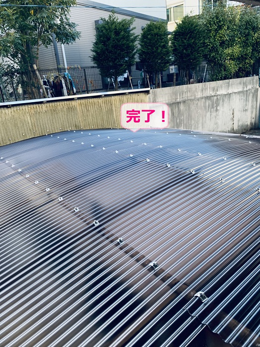 明石市での波板工事完了