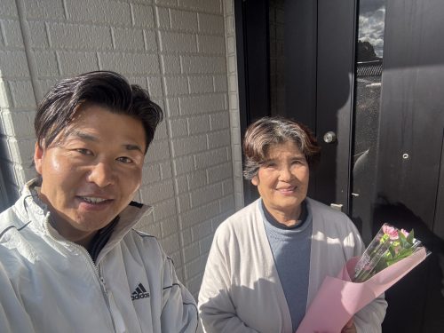 お客様との写真