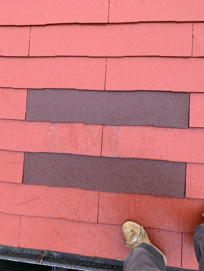 スレート屋根補修完了