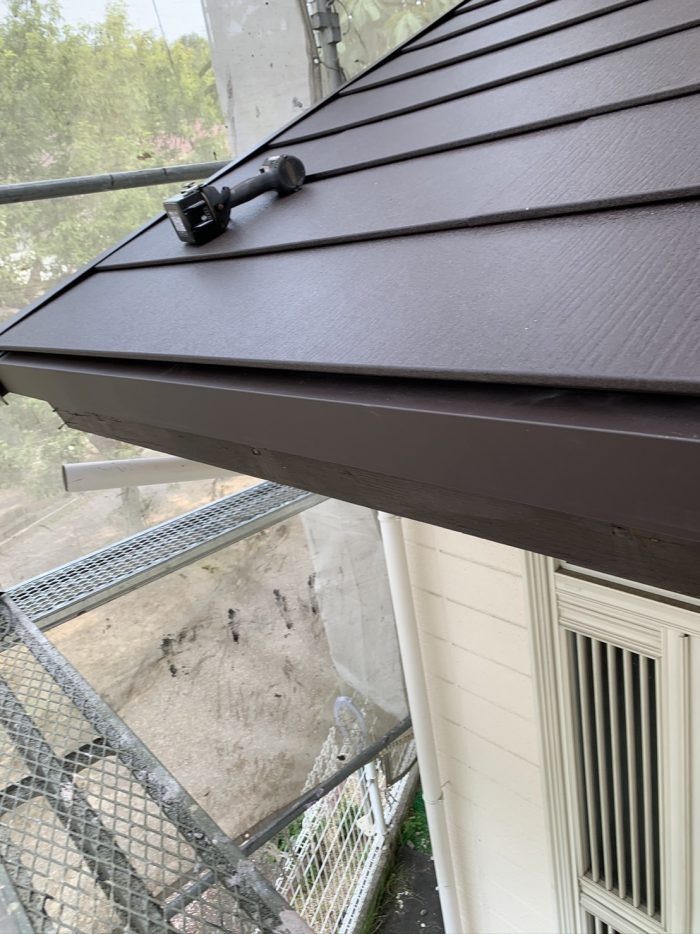 撤去後の雨樋の様子