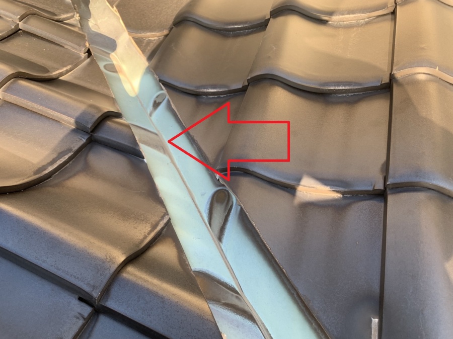 ３０年以上経過した銅板性の谷