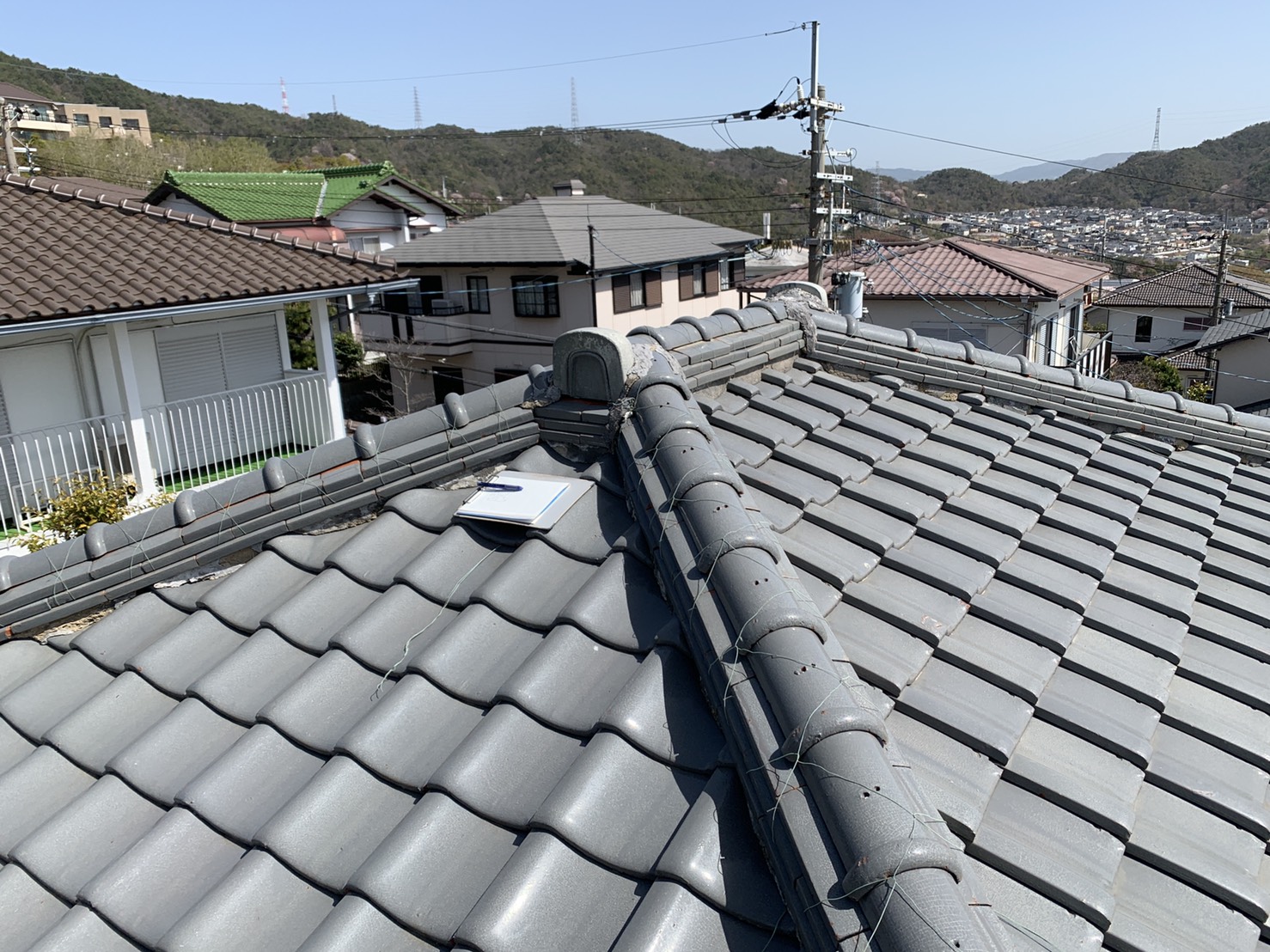 加古川市で瓦屋根無料点検を行ったお家の屋根の形状