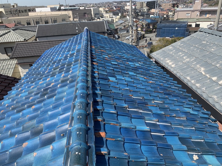三木市で行った瓦屋根修理前の様子