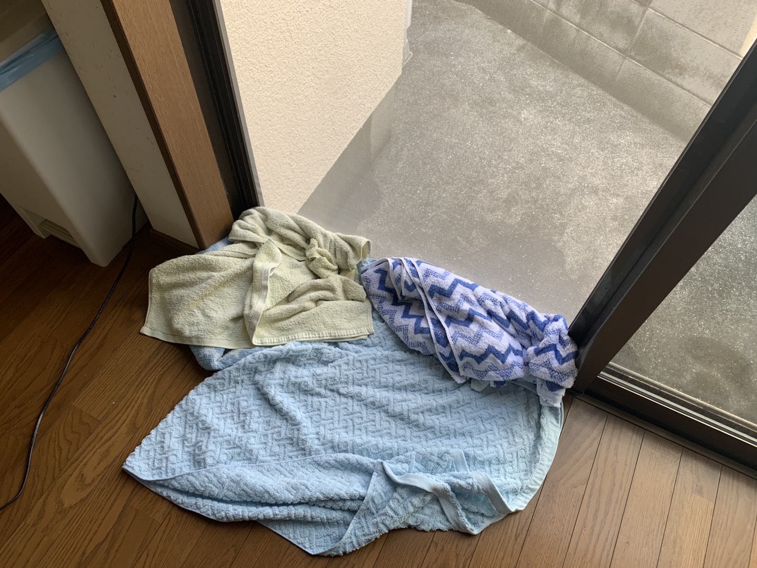 明石市での天窓雨漏り調査で室内を確認した様子