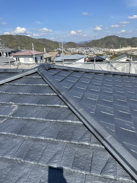 西宮市で屋根葺き替え工事を行った後のルーガ
