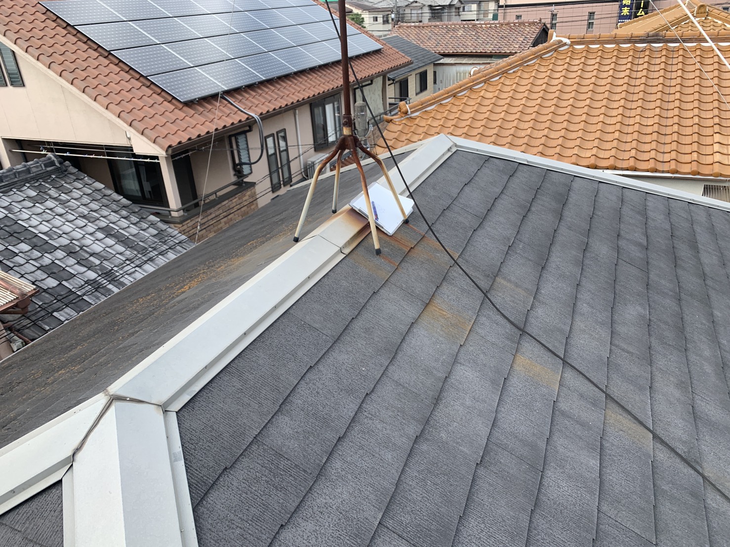 明石市で屋根診断を行った屋根の形状