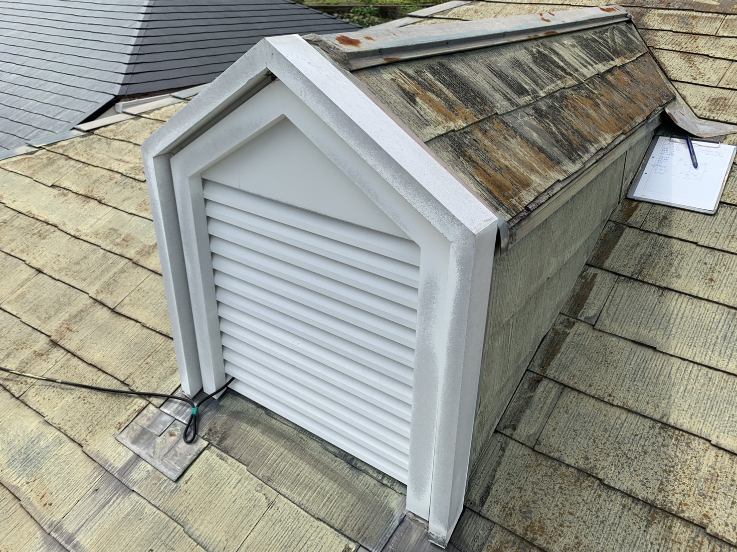 屋根裏を喚起するための鳩小屋