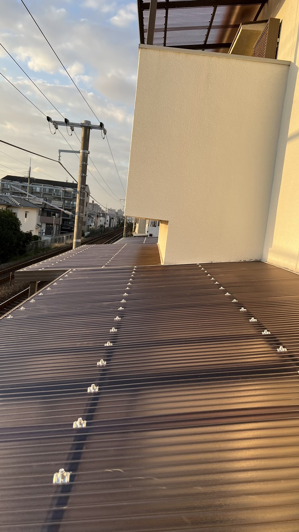 明石市での波板交換完了写真