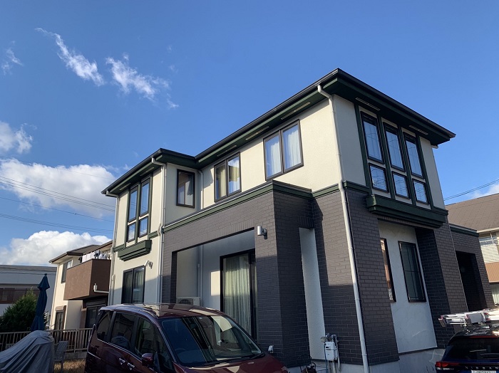 スレート屋根修繕で火災保険を申請したお家の様子