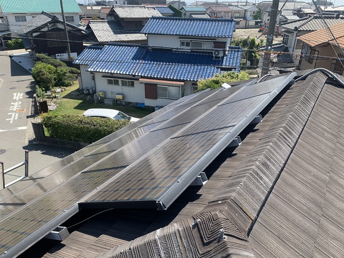 屋根葺き替え工事前