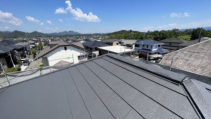 三田市で屋根断熱工事を行った後の様子