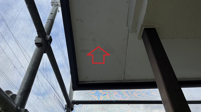 軒天貼り替え完了