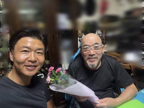 お客様との写真