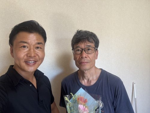 お客様との写真