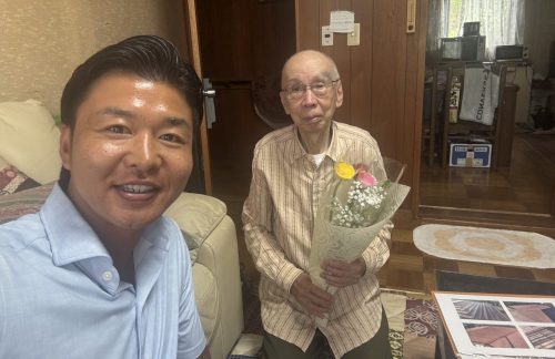 お客様との写真