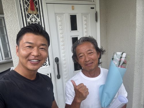 お客様との写真