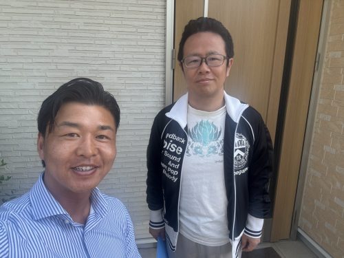 お客様との写真