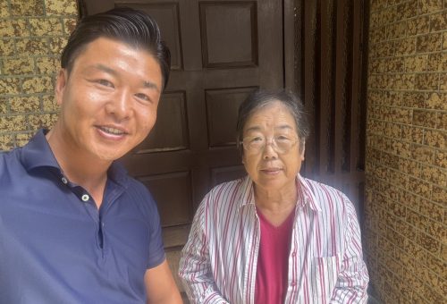 お客様との写真