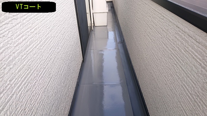 VTコート塗布後のベランダ