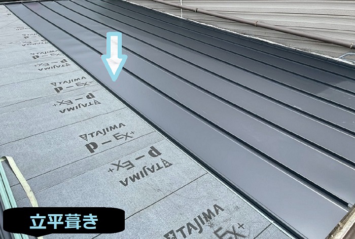 立平葺き