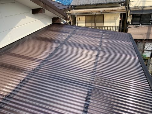 交換後の波板の写真