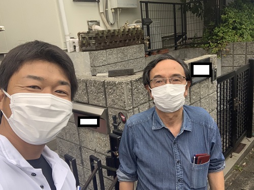 お客様との写真