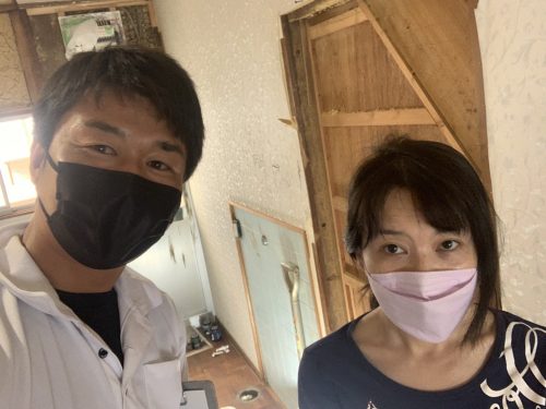 お客様との写真