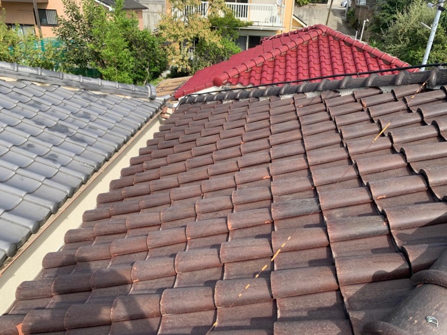 Ｓ瓦屋根の全体の様子