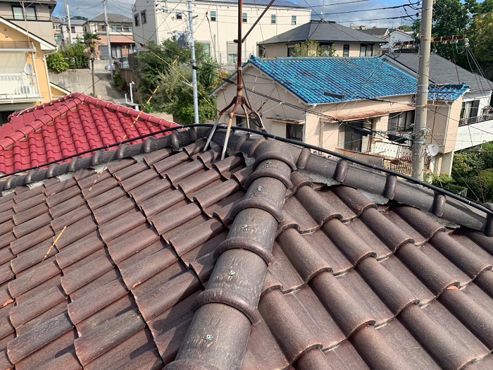 神戸市長田区で屋根工事を行う前の様子