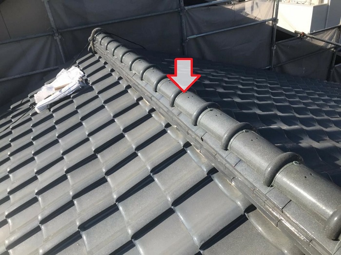 棟瓦積み替え前