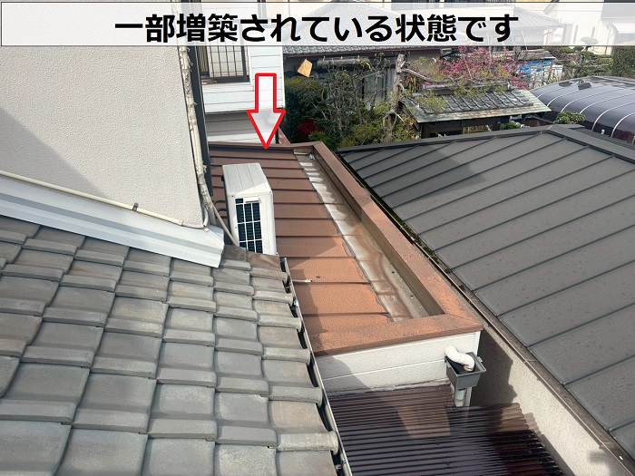 増築された建物