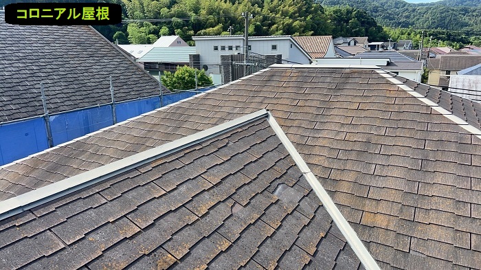 カバー工法前のコロニアル屋根