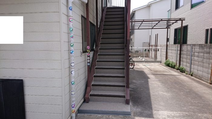 外部階段の様子