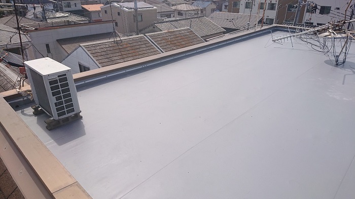 神戸市東灘区での屋上防水完了