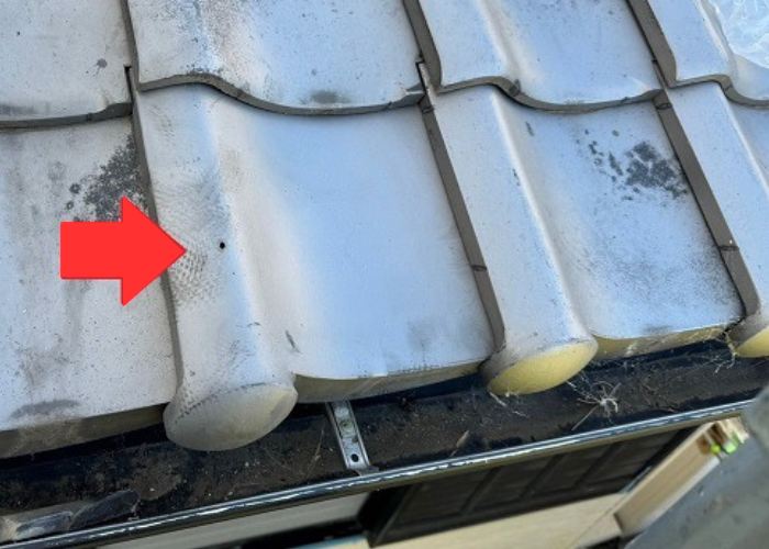 南あわじ市　割れた瓦屋根修理が完了