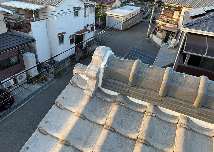 丹波篠山市　漆喰修理完了