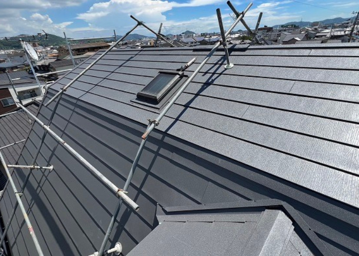 朝来市 屋根カバー工事完了