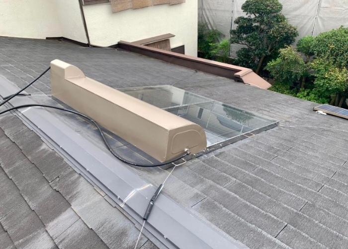 南あわじ市　屋根カバー工法前の屋根の様子